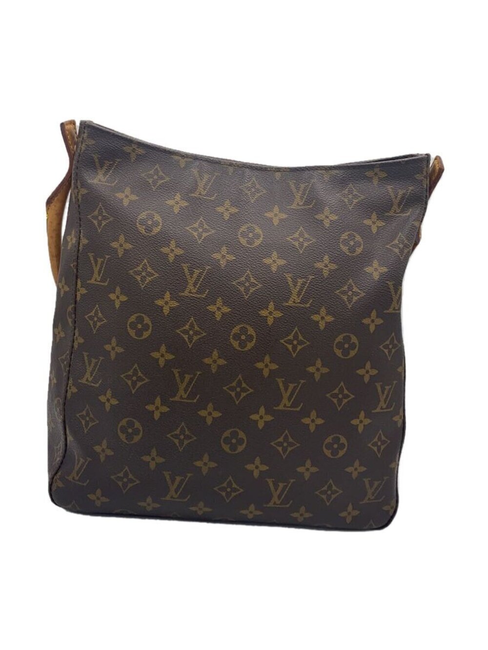 LOUIS VUITTON Looping Monogram Canvas Brown Vinyl
